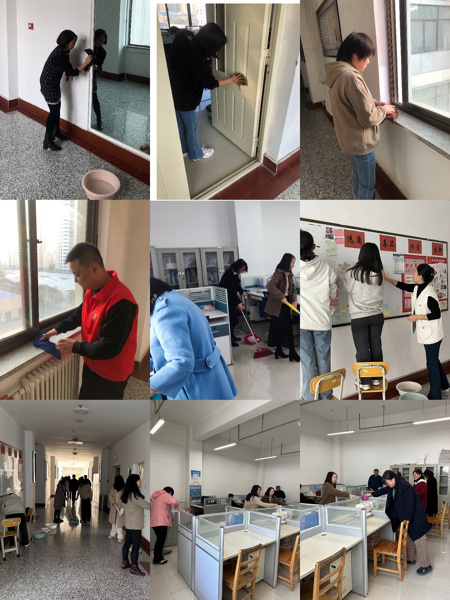 助力创文，志愿有我——best365网页版登录组织教师开展志愿服务活动